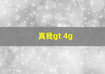 真我gt 4g